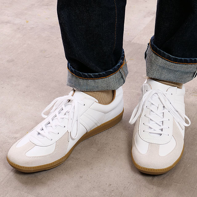 【美品】2025✨️今期新作 ジャーマンミリタリートレーナー スニーカー 23.5 coen 【新色登場】ジャーマンミリタリースニーカー(23.0cm/24.0cm/25.0