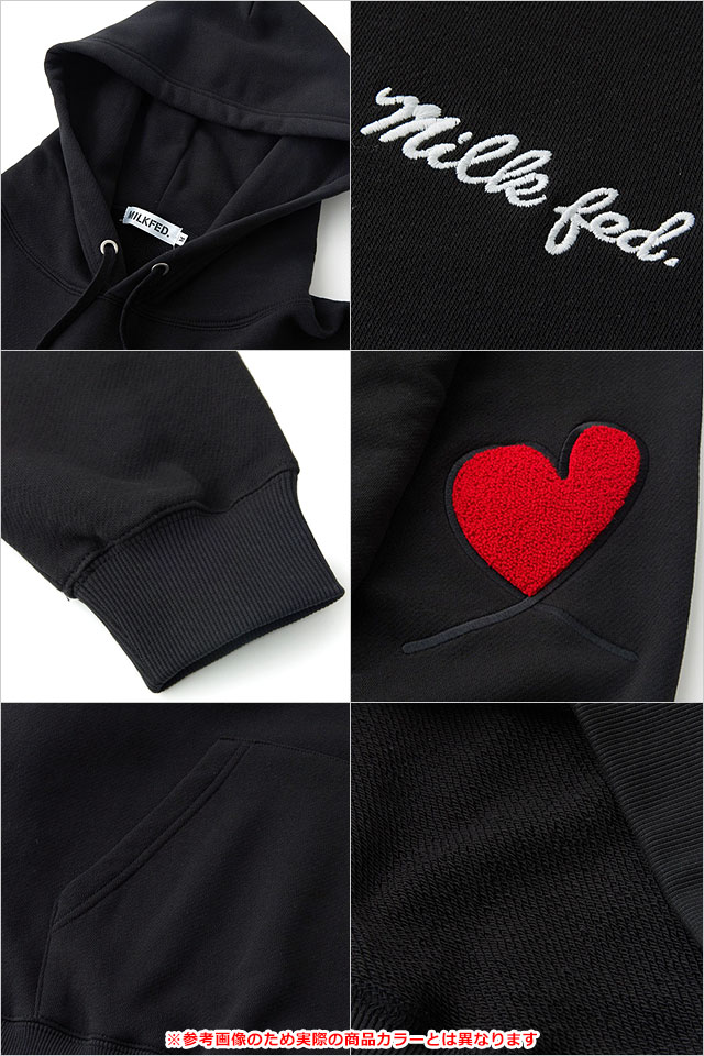 ミルクフェド MILKFED. ラブハートエルボー スウェットフーディー 103244012005WINTER LOVE HEART ELBOW SWEAT HOODIE レディース OFF-WHITE 正規取扱店 楽天市場】【 MILKFED. ミルクフェド 】 LOVE HEART ELBOW SWEAT