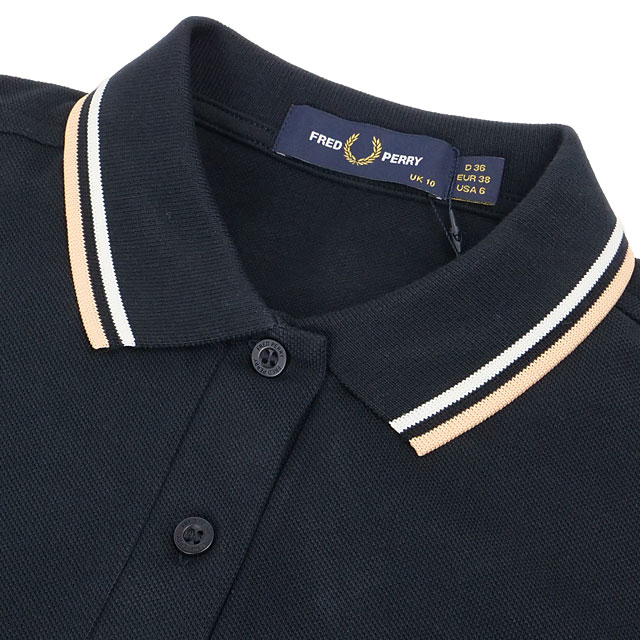 フレッドペリー FRED PERRY ポロシャツ レディース ツインティップド