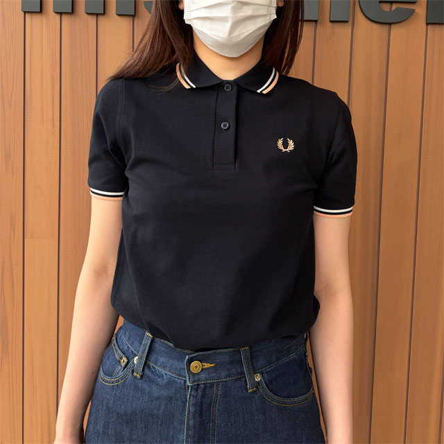フレッドペリー FRED PERRY ポロシャツ レディース ツインティップド