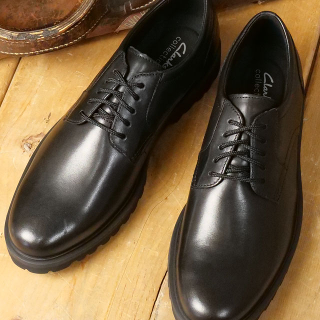 【極美品】Clarks UK8.5 レースアップ　プレーントゥ　クレープソール 極美品】Clarks UK8.5 レースアップ プレーントゥ クレープ