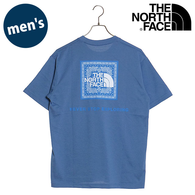 THE NORTH FACE ティファニーブルー Fine Box ロゴ Tシャツ ザ・ノース・フェイス THE NORTH FACE メンズ ショートスリーブ