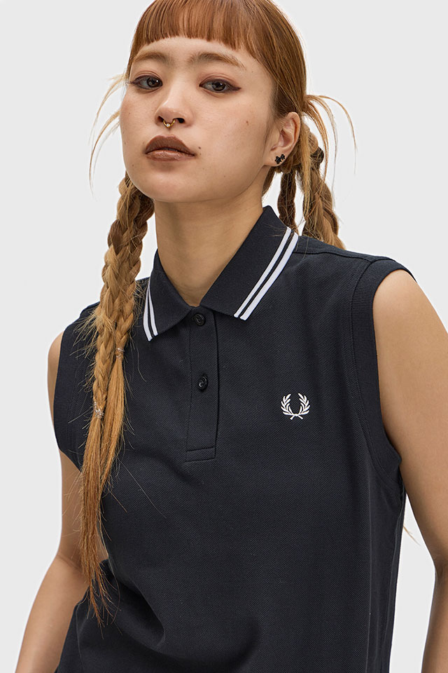 フレッドペリー FRED PERRY タンクトップ レディース スリーブレス