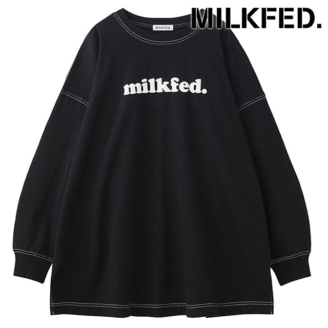 ミルクフェド MILKFED. クーパーロゴ スーパービッグ ロング