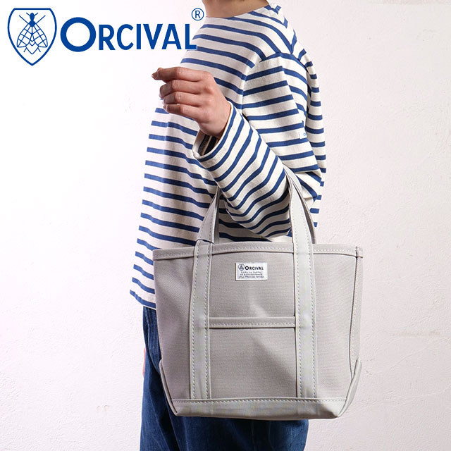 オーシバル ORCIVAL トートバッグ スモール [OR-H0285-KWC] TOTE BAG SMALL メンズ・レディース ユニセックス 鞄 日本製 キャンバストート 小サイズ 帆布 グレー ICE-GREY 正規取扱店