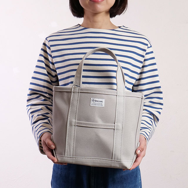 オーシバル ORCIVAL トートバッグ スモール [OR-H0285-KWC] TOTE BAG SMALL メンズ・レディース ユニセックス 鞄 日本製 キャンバストート 小サイズ 帆布 グレー ICE-GREY 正規取扱店