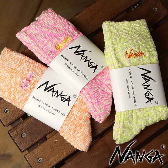 ナンガ NANGA カラースラブヤーン 3/4 ソックス [N2502-3H314Z SS25