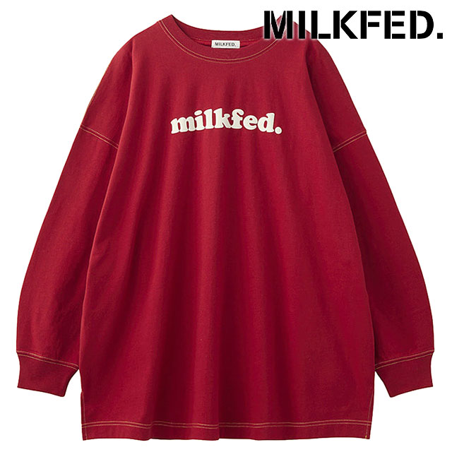 ミルクフェド MILKFED. クーパーロゴ スーパービッグ ロング