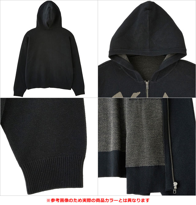 エックスガール X-girl ジャガードニット ジップアップフーディー