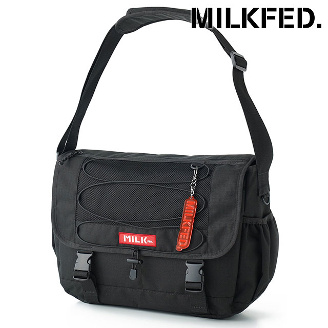 ミルクフェド MILKFED. デイリー メッセンジャーバッグ [103251053011] 16L DAILY MESSENGER BAG レディース 鞄 ショルダーバッグ 通勤通学 BLACK 正規取扱店 ミルクフェド MILKFED. デイリー メッセンジャーバッグ [103251053011