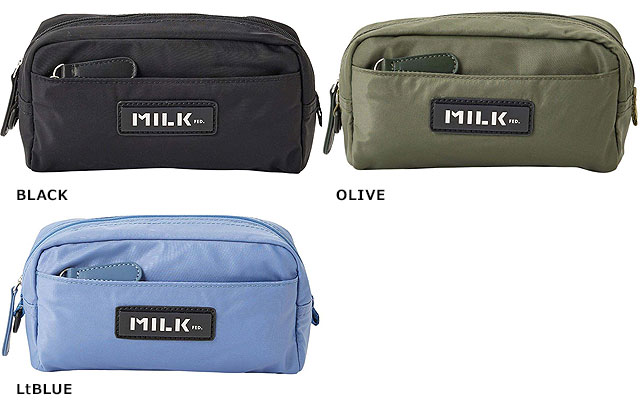 ̵ۥߥ륯ե MILKFED. ץ졼 ݡ [103241054001 SS24] LOGO PLATE POUCH 󥺡ǥ  ڥ᡼