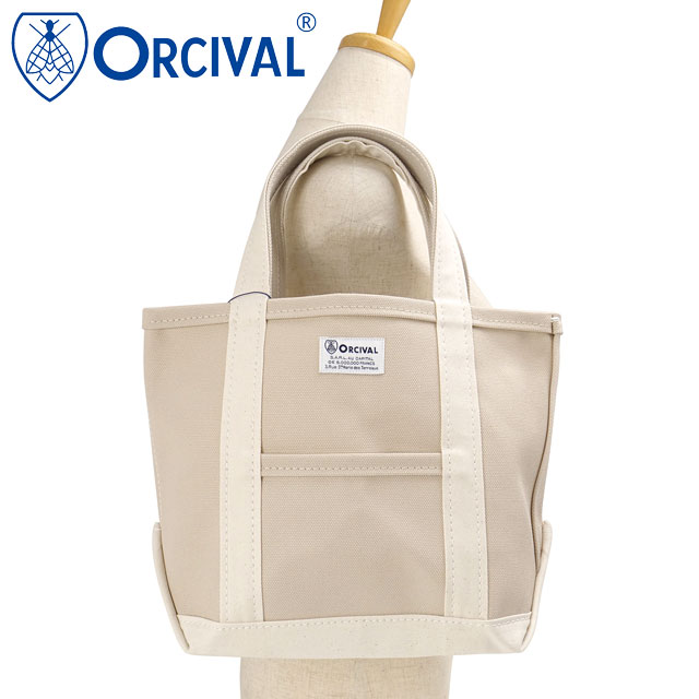 オーシバル ORCIVAL トートバッグ スモール [OR-H0285-KWC] TOTE BAG SMALL メンズ・レディース ユニセックス 鞄 日本製 キャンバストート 小サイズ 帆布 ベージュ LT.SAND-BEIGE/ECRU 正規取扱店