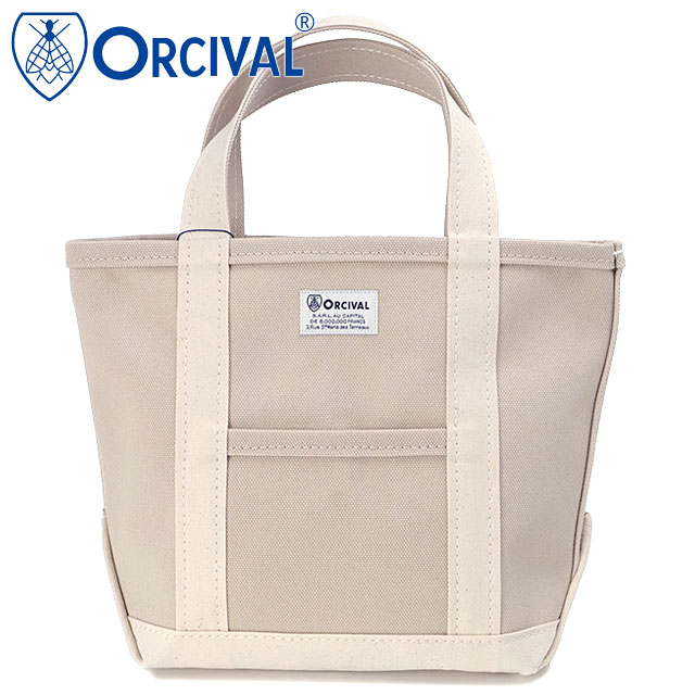 オーシバル ORCIVAL トートバッグ スモール [OR-H0285-KWC] TOTE BAG SMALL メンズ・レディース ユニセックス 鞄 日本製 キャンバストート 小サイズ 帆布 ベージュ LT.SAND-BEIGE/ECRU 正規取扱店