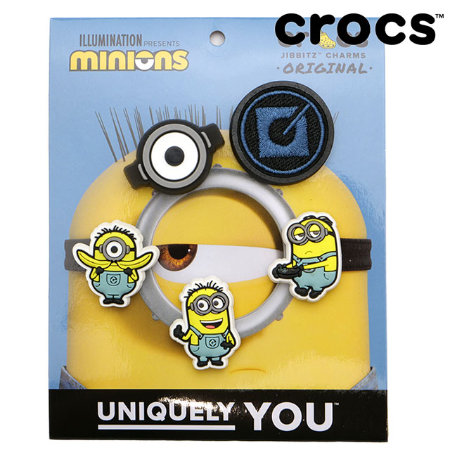 å crocs ӥåĥ㡼 ߥ˥ 5ѥå [10012725 SS24] JIBBITZ Minions 5Pack 󥺡ǥ 塼꡼ ޥ ڥ᡼