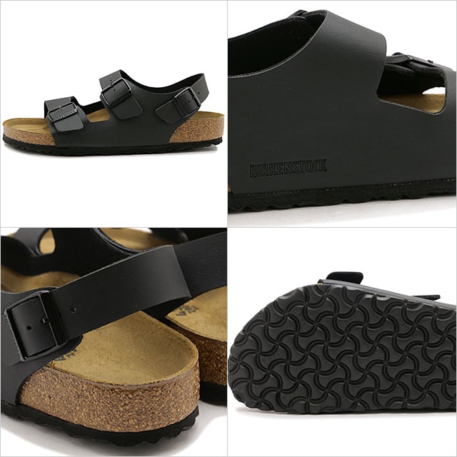 ̵ۥӥ륱󥷥ȥå BIRKENSTOCK   ߥ ӥ륳ե [34791/34793 SS24] MILANO BS ɥ եȥ 򹯥 BLACK | BIRKO-FLOR