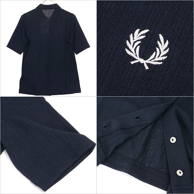 フレッドペリー FRED PERRY レディース ボタンスルーシアーリブ