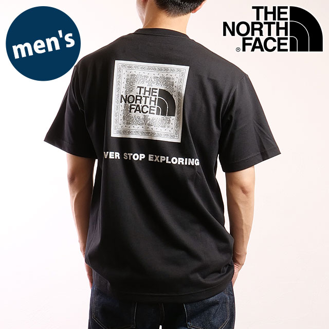 Ρե THE NORTH FACE 硼ȥ꡼֥Хʥƥ [NT32446-K2 SS25] S/S Bandana Square Logo Tee  TNF ȥɥ ȥåץ ȾµT ֥å2 ڥ᡼ 谷Ź