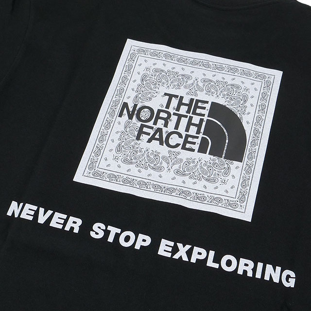 Ρե THE NORTH FACE 硼ȥ꡼֥Хʥƥ [NT32446-K2 SS25] S/S Bandana Square Logo Tee  TNF ȥɥ ȥåץ ȾµT ֥å2 ڥ᡼ 谷Ź