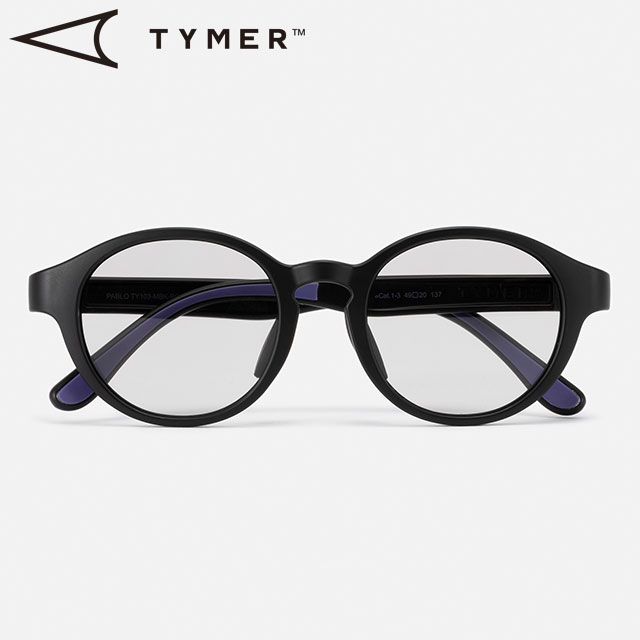 ޡ TYMER 󥰥饹 Ĵ ѥ֥ [TY103-MBK-PGY SS25] PABLO 󥺡ǥ  ܥȥ 饦  Matt-Black/Photochromic-Grey 谷Ź