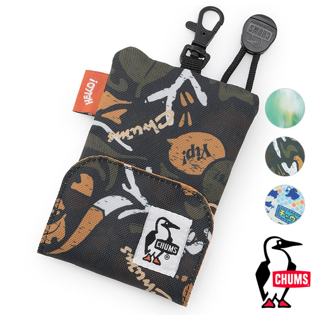 チャムス CHUMS リサイクルリトラクターキーホルダー [CH60-3994 FW26] Recycle Retractor Key Holder 小物 定期入れ キーケース 伸縮リール付き 【メール便配送】