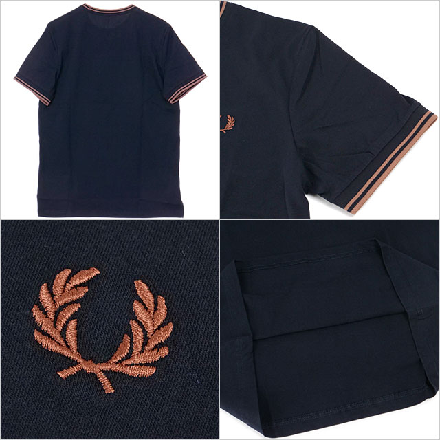 トップス FRED PERRY TWIN TIPPED T-SHIRT M1588 Y31 Fred Perry - Twin Tipped T-Shirt M1588 navy 795, 49,99 €