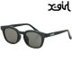 å X-girl ߥ륺 ȥ 󥰥饹 [105251054023 SS25] MILLS LOGO WELLINGTON SUNGLASSES ǥ UVå 奱դ  BLACK 谷Ź