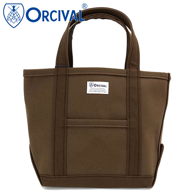 オーシバル ORCIVAL トートバッグ スモール [OR-H0285-KWC FW25] TOTE BAG SMALL メンズ・レディース ユニセックス 鞄 日本製 キャンバストート 小サイズ 帆布 ブラウン CHOCOLATE 正規取扱店