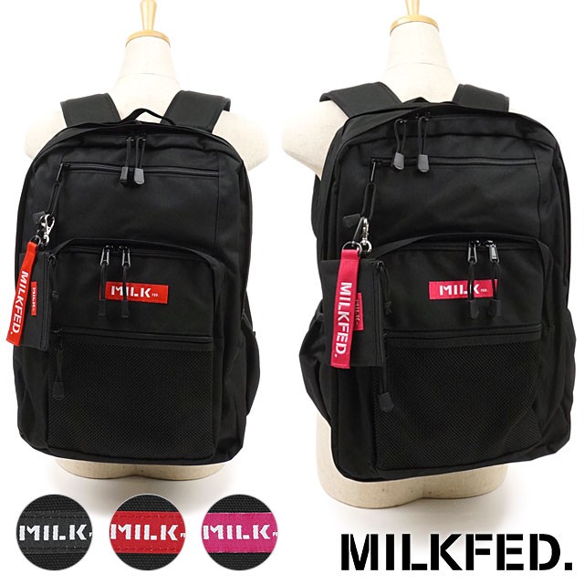 みるく ミルクフェド MILKFED. リュック ダブルジップ バックパック W ZIP