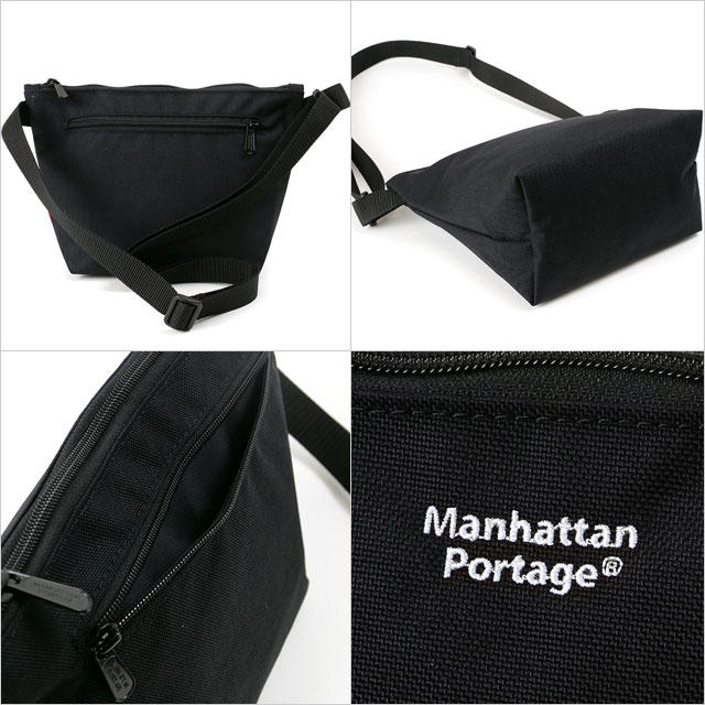 ̵ۥޥϥåݡơ Manhattan Portage ֥ҥ Ρեå å󥸥㡼Хå [MP1603NF SS24] Cobble Hill Nylon Messenger Bag XS No Flap 󥺡ǥ  Хå Black