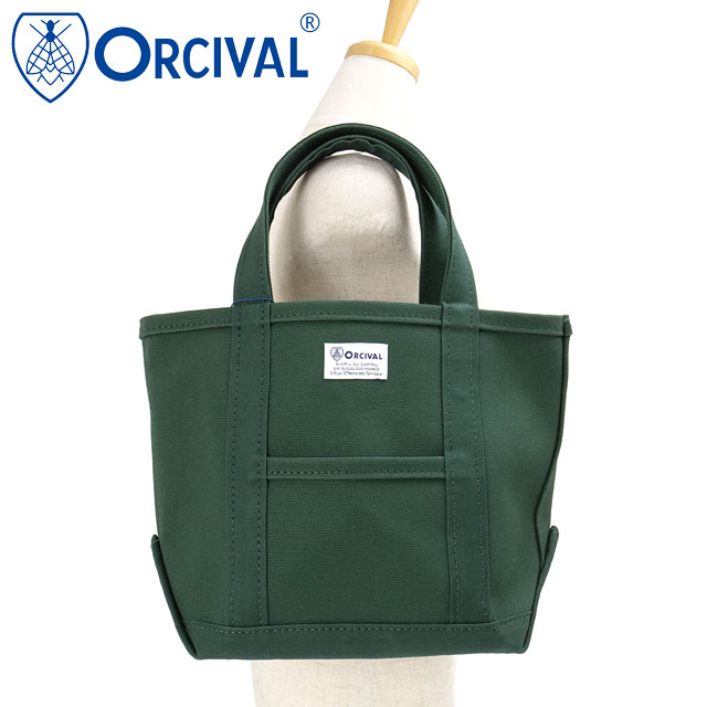 オーシバル ORCIVAL トートバッグ スモール [OR-H0285-KWC FW25] TOTE BAG SMALL メンズ・レディース ユニセックス 鞄 日本製 キャンバストート 小サイズ 帆布 グリーン MOSS-GREEN 正規取扱店
