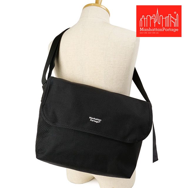 ޥϥåݡơ Manhattan Portage ޥͥåȥʥå å󥸥㡼Хå [MP1606JRBPDMGNT FW24] NY Messenger Bag JR Back Pocket W/ Divider Magnet 󥺡ǥ  Хå ޥͥåȳ Black