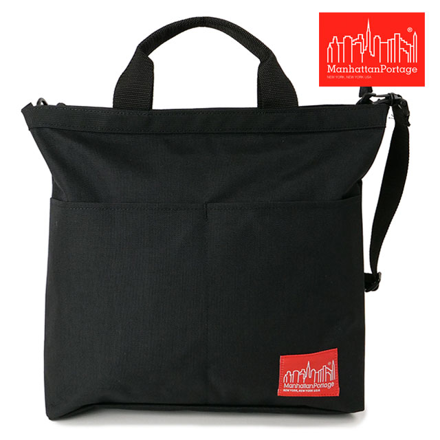 マンハッタンポーテージ Manhattan Portage シルバン トートバッグ [MP1384 ] Sylvan Tote Bag メンズ・レディース 鞄 ショルダーバッグ BLACK 黒 ブラック系