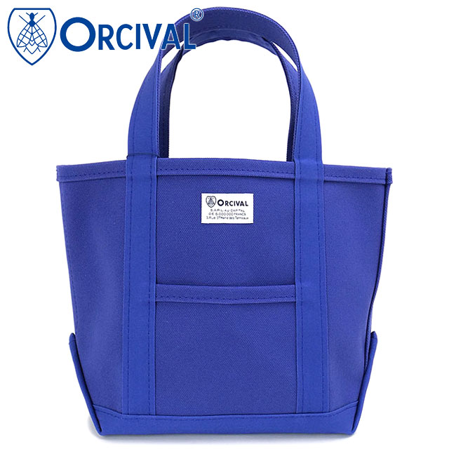 オーシバル ORCIVAL トートバッグ スモール [OR-H0285-KWC FW25] TOTE BAG SMALL メンズ・レディース ユニセックス 鞄 日本製 キャンバストート 小サイズ 帆布 ブルー SMALT-BLUE 正規取扱店