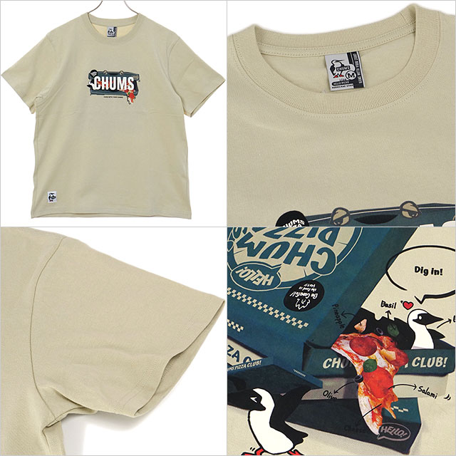 チャムス CHUMS チャムスピザボックスTシャツ [CH01-2518 SS25] M