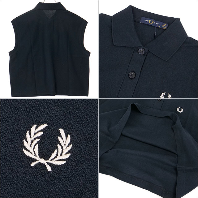 フレッドペリー FRED PERRY ポロシャツ スリーブレス ピケシャツ