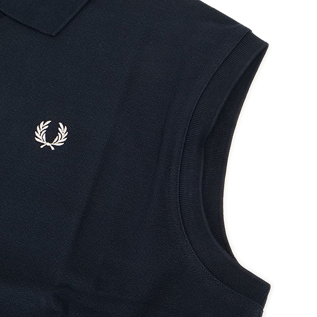 フレッドペリー FRED PERRY ポロシャツ スリーブレス ピケシャツ