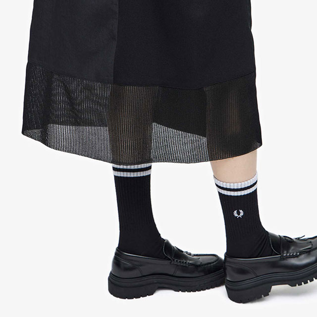 եåɥڥ꡼ FRED PERRY ƥåץ 硼ȥå [F19998 FW23] TIPPED SHORT SOCKS 󥺡ǥ  ե 롼åڥ᡼