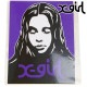 å X-girl åեƥå [105253054026 FW25] X-girl FACE STICKER 󥺡ǥ ƥå   ž ȥ꡼ PURPLE ڥ᡼ 谷Ź