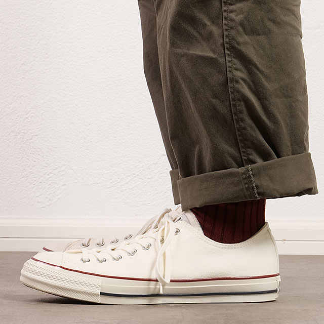 白コンデッキ② コンバース CONVERSE スニーカー オールスター US ローカット