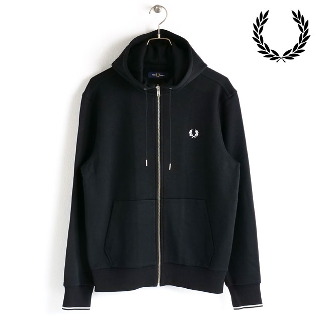 フレッドペリー FREDPERRY メンズ フーデッドジップスルースウェット