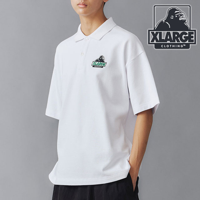 ̵ۥȥ顼 XLARGE  ƥå OG ݥ [101242013002 SU24] SLANTED OG POLO SHIRT x-large å顼 ȥåץ Ⱦµ WHITE ڥ᡼