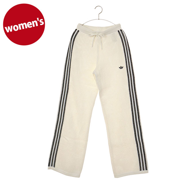 adidas メッシュカジュアル編み編みパンツ Mサイズ クリーム色 アディダス オリジナルス adidas Originals レディース ニティド