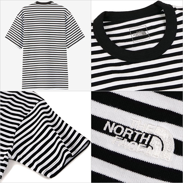 20OFFSALEۥΡե THE NORTH FACE 硼ȥ꡼֥ޥܡƥ [NT32455-KW SS25] S/S Multi Border Tee  TNF ȥɥ ȥåץ ȾµT ˥ååȥ ֥å/ۥ磻 ڥ᡼ 谷Źts