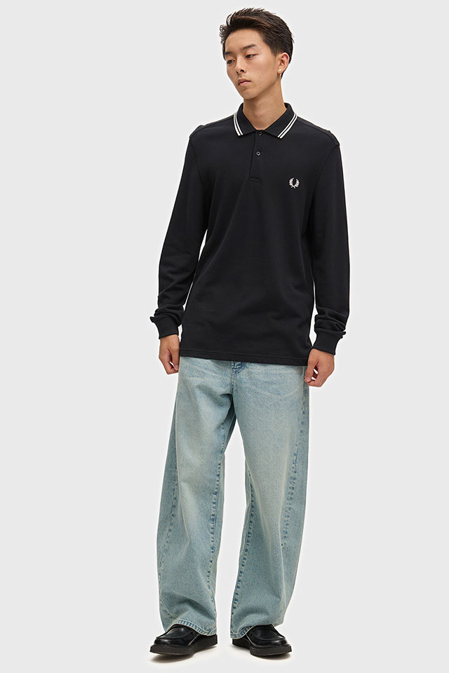 フレッドペリー FRED PERRY メンズ ロングスリーブ ツイン ティップド