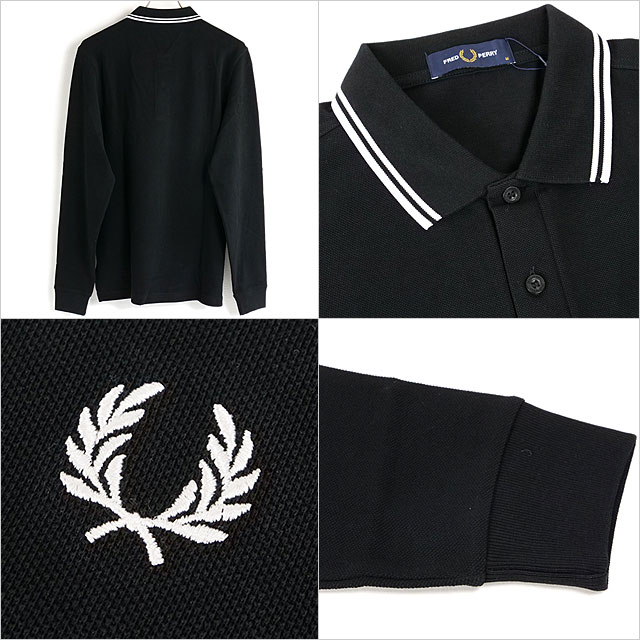 フレッドペリー 長袖ポロシャツ LS TWIN TIPPED M3636 FRED PERRY（フレッドペリー） 長袖 ポロシャツ M3636 国内正規品