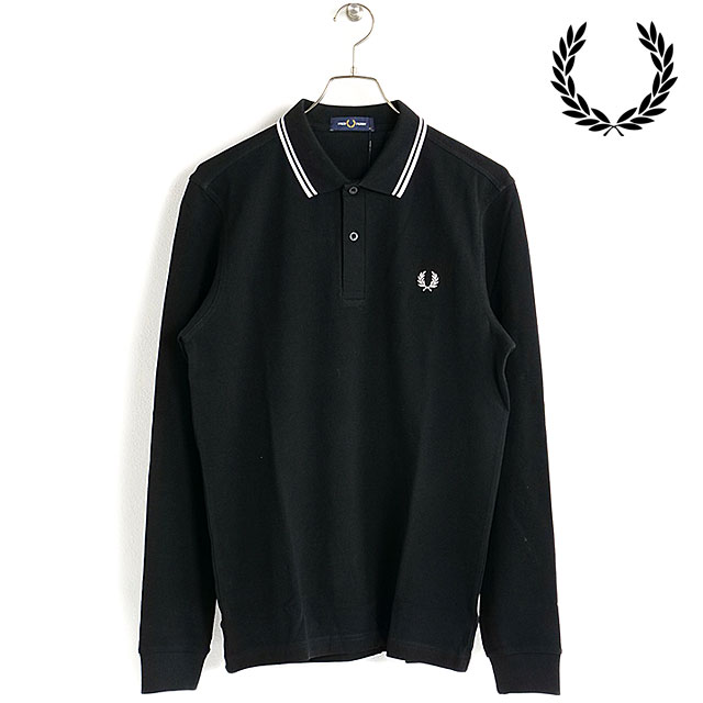 FRED PERRY フレッドペリー ポロシャツ ブラック 長袖 ロンT FRED PERRY（フレッドペリー） 長袖ポロシャツ メンズ The Fred Perry