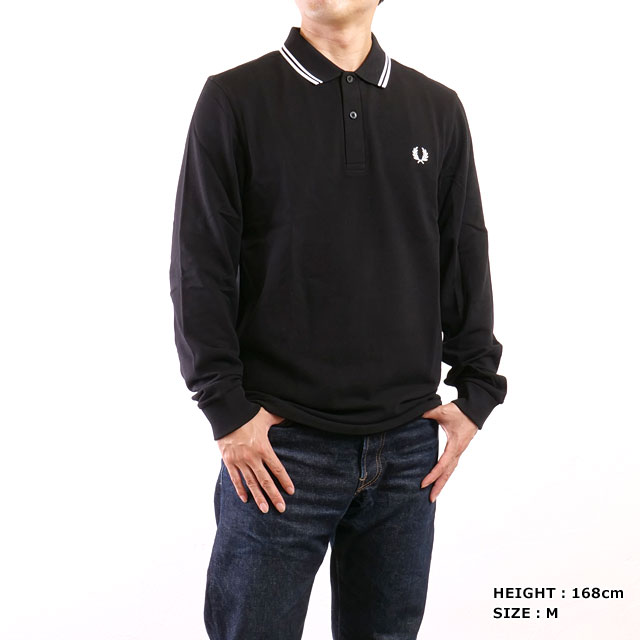 FREDPERRY/フレッドペリー ロングスリーブ ポロシャツ 長袖 FRED PERRY（フレッドペリー） ポロシャツ 長袖 M3636 定番 鹿の子