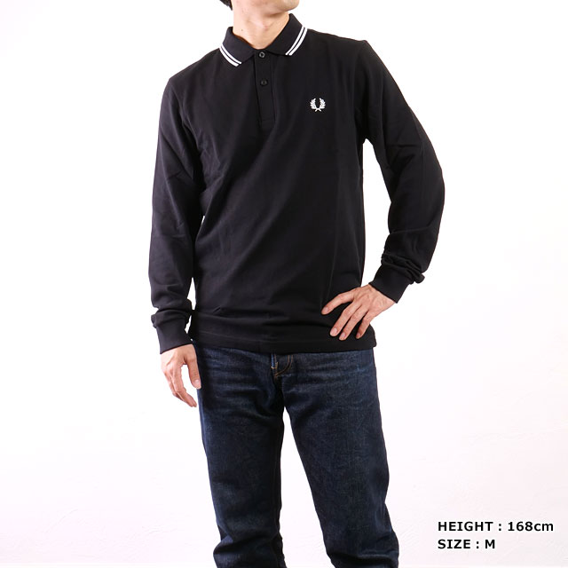 フレッドペリー FRED PERRY メンズ ロングスリーブ ツイン ティップド