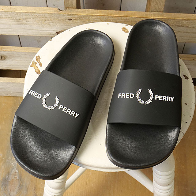 フレッドペリー FRED PERRY サンダル メンズ ブランデッドスライダー フレッドペリー FRED PERRY サンダル メンズ ブランデッドスライダー