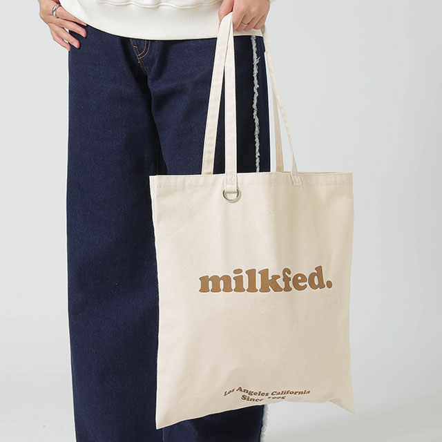 コラボ ミルクフェド MILKFED. トートバッグ フラット ライトトート